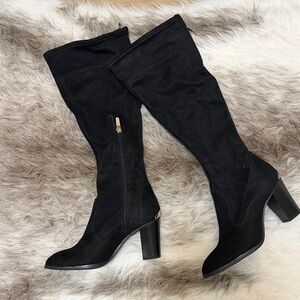 Marc Fisher Elegant Black Knee-High Boots